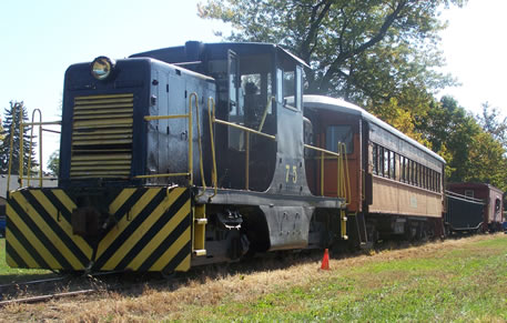 Train waiting at station